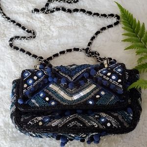 Mini shoulder/crossbody bag handmade details